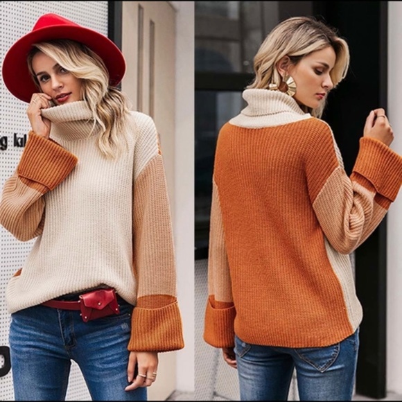 ★ Host Pick! ★ Colorblock Turtle Neck Sweater - Picture 6 of 8